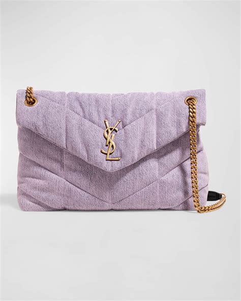 purple denim ysl bag|ysl bag farfetch.